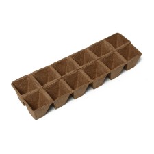 Торфяная кассета, 12 ячеек по 50 мл, 5 × 5 см