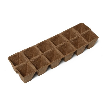 Peat cassette, 12 cells of 50 ml, 5 × 5 cm