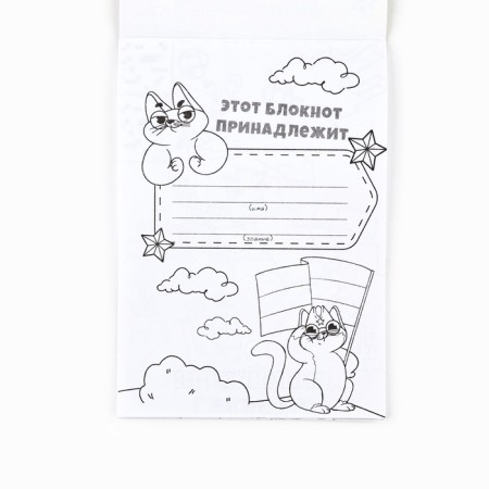 Notepad Coloring Painting A6, 12 sheets "since February 23"-1