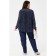 Female blouse, size 60, blue-white color