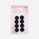 A set of adhesive -based Velcro, d = 2 cm, 4 pairs/8 pcs, black color