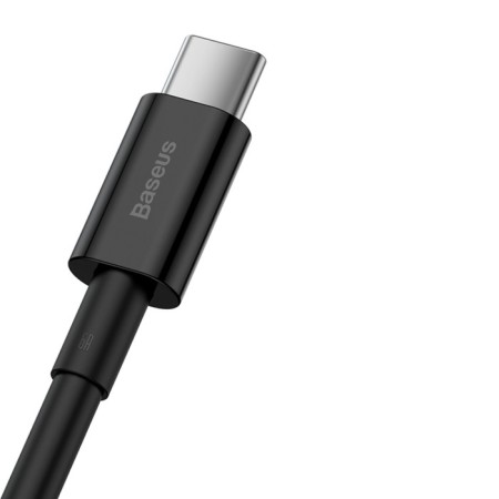 Cable Baseus, Type -C - USB, 6 A, 66W, TPE braid, 1 m, black-4