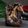 Holder for the books "Horse", 19x11x10cm, bronze
