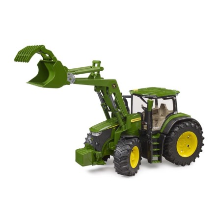 Tractor Bruder John Deere 7r 350 with a front loader-3
