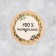 A set of stickers for the business “100 % natural”, 4 x 4 cm - 50 pcs.