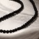 Beads on threads ball No. 4 "Lava", black color (87 beads)