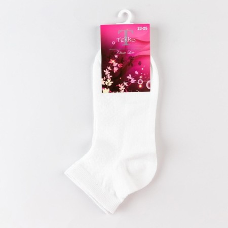 Women's socks, white color, size 23-25-3