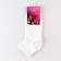 Women's socks, white color, size 23-25