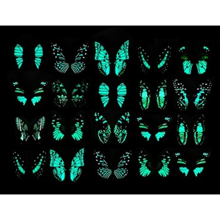 Skewer glowing "Vaisy butterfly" 6.5x25cm, mix-2