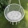 Pillow for swing "Tina", diameter 60 cm, white color