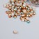 Decor "Semiobusins ​​and rhinestones. Gradient Blue Cream" D = 4 mm 10 g 200 pcs 5x2.5 cm mix