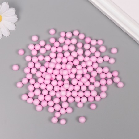 Decor for creativity "Assorted balls" light-raspberry set 10 grams-1