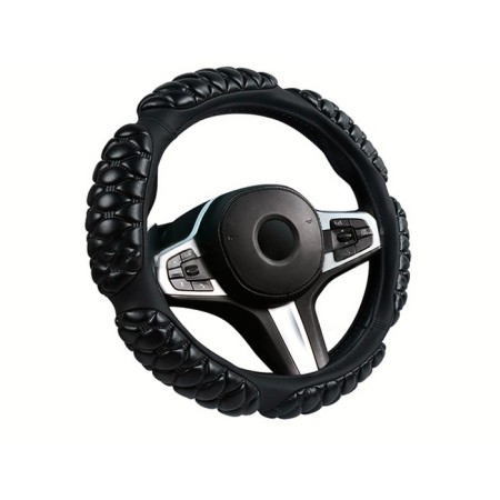 Carfashion Blackberry steering wheel, size l, black/black