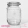 Glass Bank for bulk products with a bugol lock of the Utyut, 2.1 l, 14.5 × 12 × 19 cm
