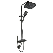The shower system Zein Z3685, the upper and hand watering can, PVC hose, hygienic set, graphite