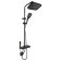 The shower system Zein Z3685, the upper and hand watering can, PVC hose, hygienic set, graphite