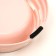 Metal dual bowl on a plastic base 2 x 160 ml, 25 x 14 x 5 cm, pink