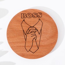 Cover-cover for the boss mug, beech, D 80mm
