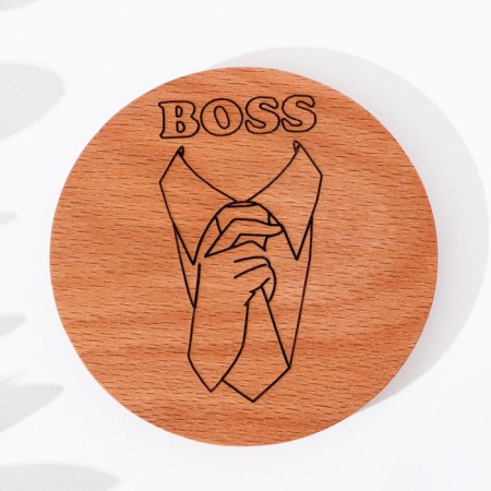 Cover-cover for the boss mug, beech, D 80mm