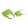The castle of a hinged suitcase, medium, 30x42 mm, green