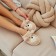 Women's slippers 36-37, beige color