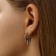 Earrings Metal "Art Nouveau" Blow