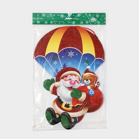 Decorative decoration (suspension) "Santa Claus and Bear" 44.5x31 cm-6