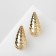 Earrings plastic "drop" vibration, color gold