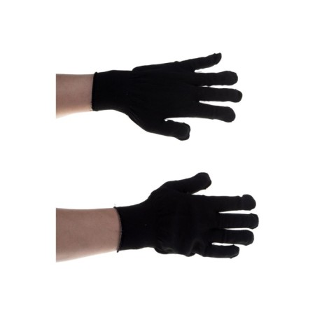 Gloves of nylon garden, knitting class 13, size 10. Black-1