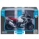 Metallic motorcycle BMW R1250 GS Adventure 1:12, free wheel stroke, silver