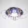 Economic Service chandelier with PDU 41007/3 3x40W E27, backlight LED Black 49x49x17 cm