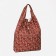 Household bag on the button, brown color