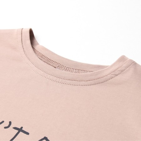 Children's Minaku T -shirt, beige color, height 140 cm-7