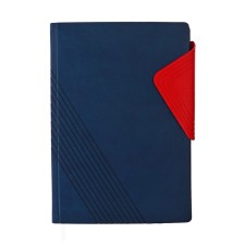 Lotted Diary, 205 x 150 mm 168 sheets, leatherette, block 70 g/m2, lies, magnetic refuge, dark blue