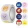 Sticker Paper "Happy moments" d = 2.5 cm 500 pcs in a roll 3x6.5x6.5 cm