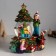 Souvenir Polystone Water Ballion Music, Light "Boy decorates the Christmas tree" D = 10 cm 18x16x23 cm