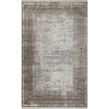 Rectangular carpet Kardlen Marmaris, size 192x400 cm, color Gry/D.Beige