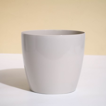 Flower pot, d = 19 cm, 3.5 l, plastic, beige