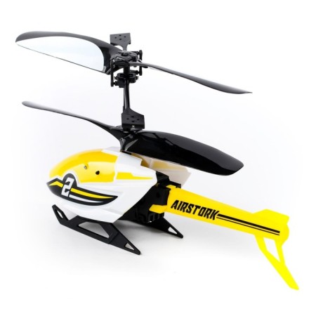 A helicopter on the Flybotic Air Stork radio control, two -channel, yellow color-3