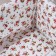 Basket for storage laid handmade Daulin "Flowerers", 42 × 28 × 19 cm, white color