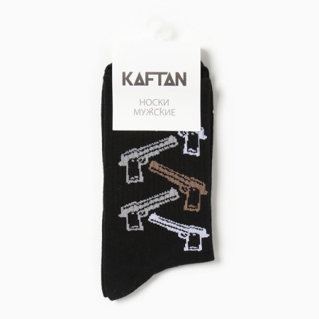 Male socks "Pistols" p. 41-44 (27-29 cm), black-2