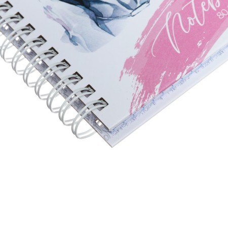 Notebook, A6, 80 sheets, in a cage, "enchanting tenderness", a solid double cover, glossy lamination, an offset block 65 g/m2-4