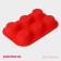 The form for baking is the “figure. Circle ”, silicone, 21.5 × 14.5 cm, 6 cells (5.7 × 5.7 × 3 cm), color mix