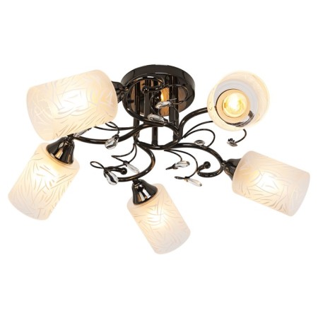 Economic Service Chandelier "Aurika" 5x60W E27 Anthracite 60x60x24 cm-1