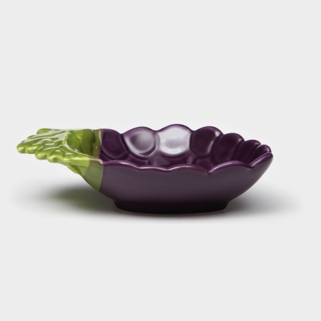 Ceramic blackberry plate, deep, purple, 17 cm, 1 variety, Iran-2