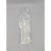 Set of cutlery 3 in 1, fork + knife + napkin, 16.5 cm, white color