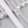 Decorative braid with sequins, 12 mm, 9 ± 0.5 m, silver color
