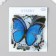 Stickers for creativity PLC PVC "Star butterflies" set 40 pcs 9x10.5 cm