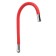 Pour for the Zein mixer, 3/4 ", flexible, silicone, stainless steel, 50 cm, plastic mesh, red