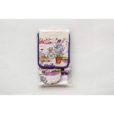 Kitchen set No. 3: Take, mittens, towel 38x63 cm
